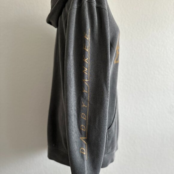 Daddy Yankee “Legendaddy” Hoodie - Medium - Charcoal Gray with Gold Print - Picture 3 of 8